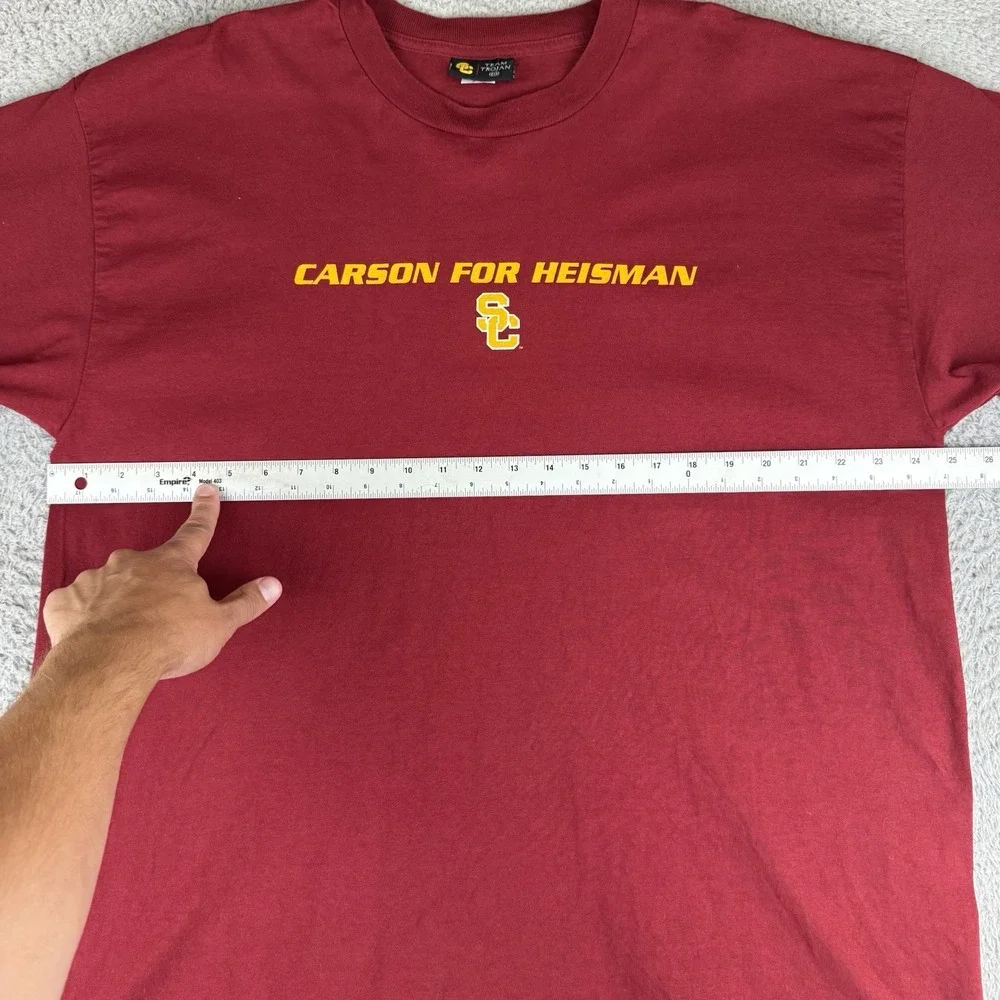 USC Trojans Carson For Heisman T Shirt Rare Boxy Y2k College Football 2xL Vtg